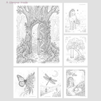 Dream Escape: Hidden Worlds | 30 Relaxing Colouring Pages