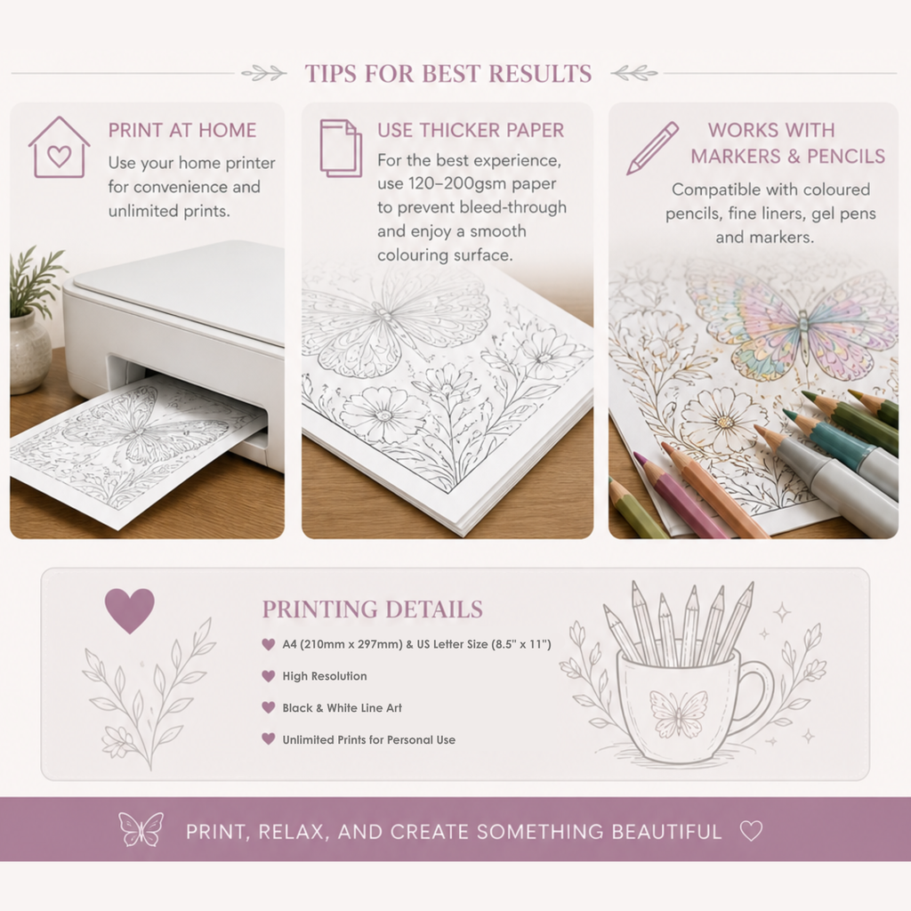 Printable Adult Colouring Book – Dream Escape: Hidden Worlds | 30 Relaxing Colouring Pages | Fantasy, Nature & Mindfulness Art | Instant Download PDF